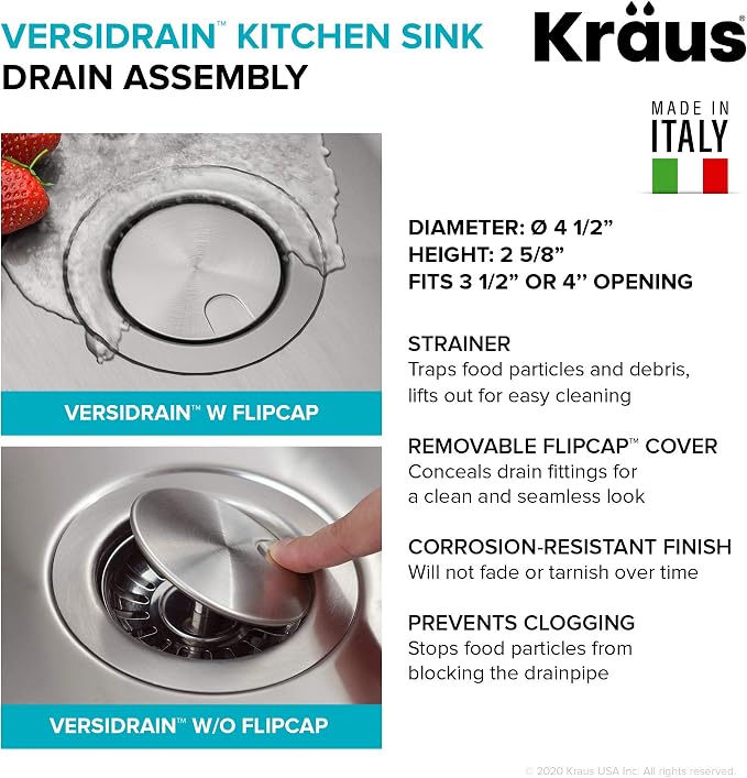 KRAUS Dex 32-inch Undermount 16 Gauge Stainless Steel Single Bowl Kitchen Sink - Image 10