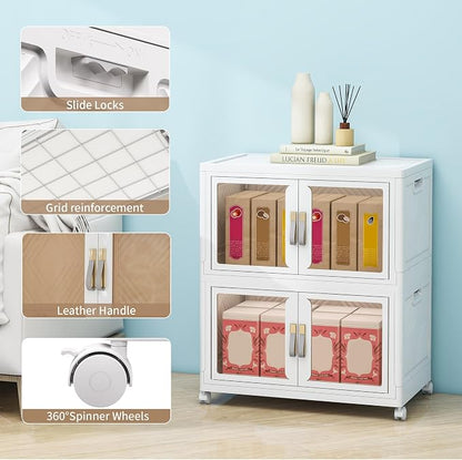 Large Clear Stackable Storage Bins - Image 3