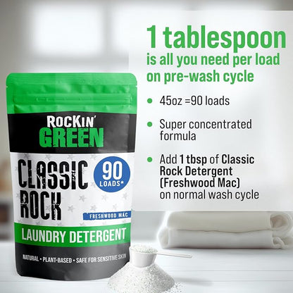 Rockin' Green Classic Rock Laundry Detergent, Plant based, All Natural Laundry - Image 5