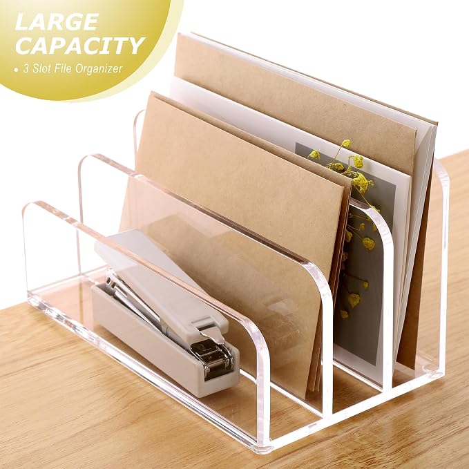 SANRUI Acrylic Mail File Organizer Sorters - Image 3
