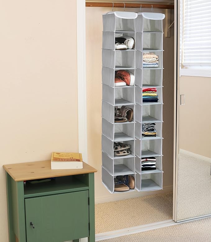 Simple Houseware 2 Pack 10 Shelves Hanging Organizer - Image 2