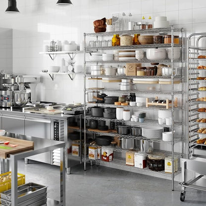 14" Deep x 60" Wide x 86" Height Wire Shelving Kit | 10-Tier | NSF Commercial - Image 7
