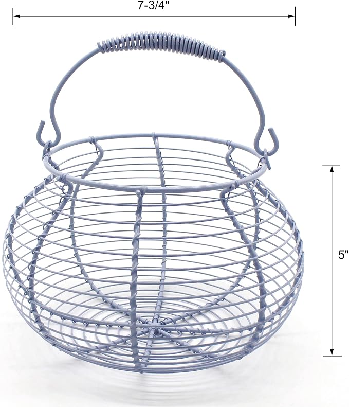 CVHOMEDECO. Elegant Wire Egg Basket - Image 2