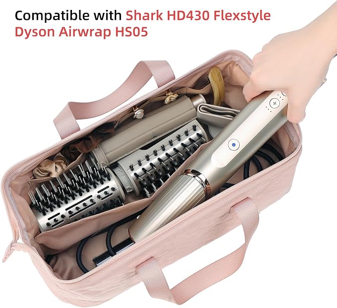 NISHEL Hair Tools Travel Carrying Bag, Portable Hair Air Wrap Dryer Case - Image 2