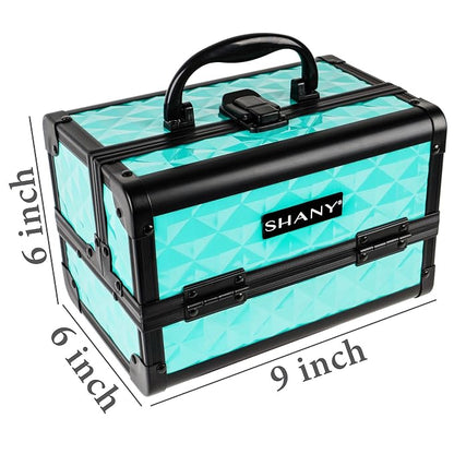 SHANY Chic Makeup Train Case Cosmetic Box Portable Makeup Case Cosmetics Beauty - Image 3