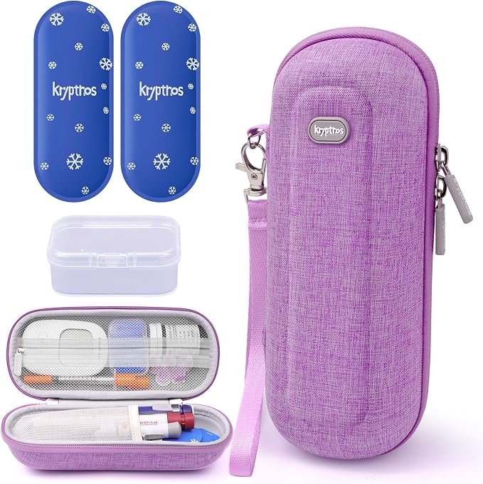 Krypthos Insulin Cooler Travel Case, Diabetes Travel Bag by KrypthosCase