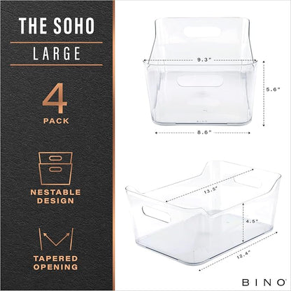 BINO | Plastic Organizer Bins, Large - Image 2