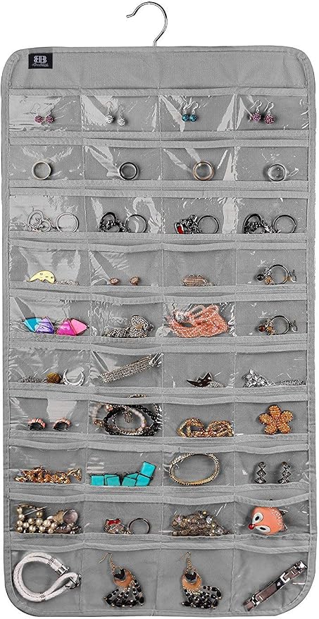 BB Brotrade Hanging Jewelry Organizer, Accessories Organizer, 80 Pocket by BB+Brotrade