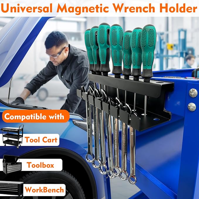 MUTUACTOR Magnetic Wrench Holder Heavy Duty, Anti-scratch Magnetic Mount - Image 4