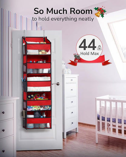 ULG 1 Pack Over The Door Organizer – 5 Shelf Door Organizer Hanging & 10 Side - Image 3