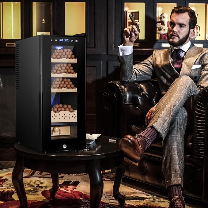 Cigar Electric Humidor, 35L 250 Counts Large Capacity Thermostatic Electric - Image 8