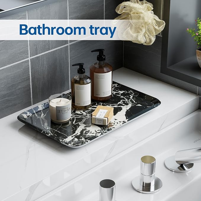 Vanity Decorative Tray, Bathroom & Countertop Organizer - Image 5