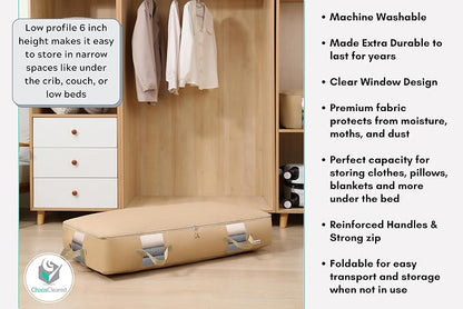 Under Bed Storage Containers for Toys, Shoes etc. Underbed Organizer Bag that - Image 6