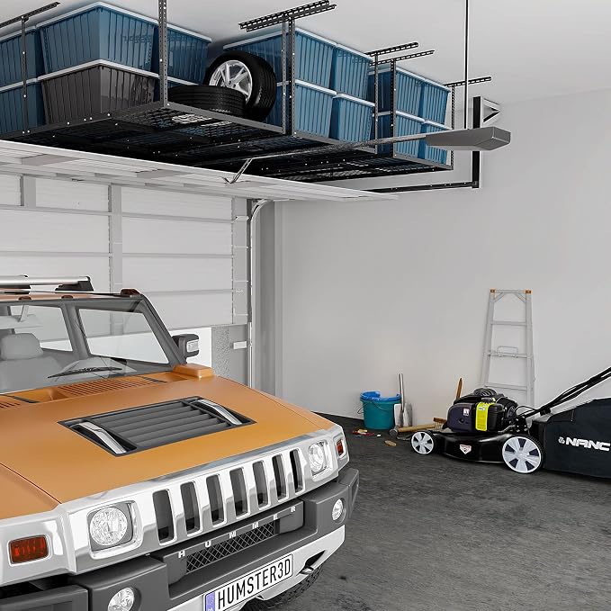 FLEXIMOUNTS 3x8 Overhead Garage Storage Rack, Adjustable Storage Organization - Image 6