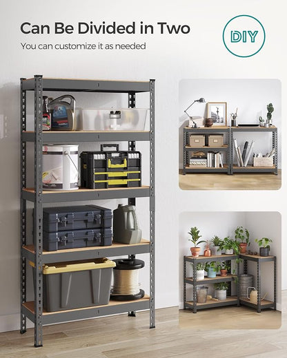 SONGMICS 5-Tier Storage Shelves, Load 2310 lb, Boltless Assembly, Adjustable - Image 7
