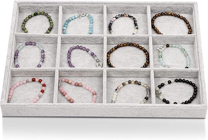 Juvale Velvet Stackable Jewelry Organizer Tray by Juvale