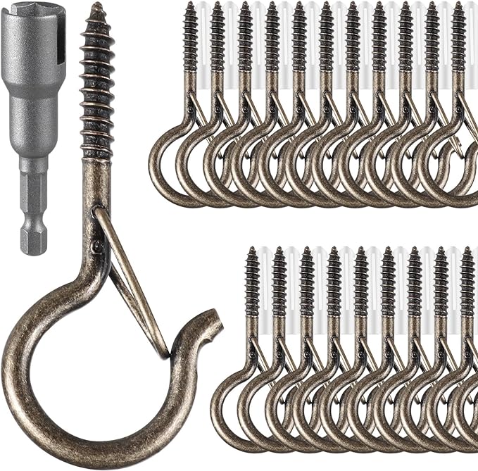 48 PCS Q-Hanger Hooks, Screw Hooks by FSAH