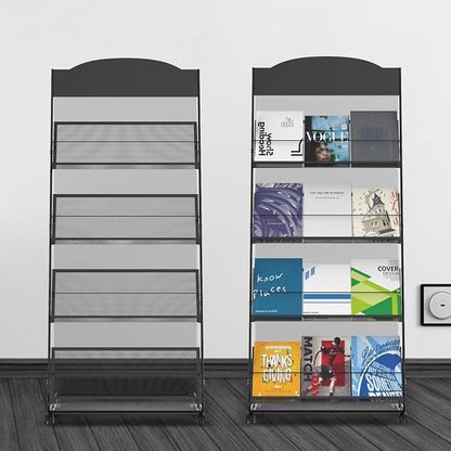 Floor-Standing Magazine Rack 4-Layer - Image 9