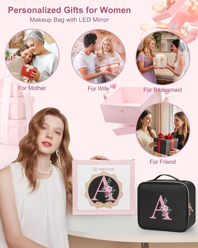 Relavel Initial Makeup Bag - Image 2