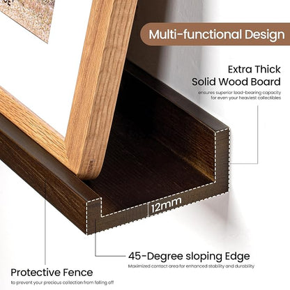 Picture Ledge Shelf, Floating Shelves Set of 2, 36 Inches Solid Wood Nursery - Image 4