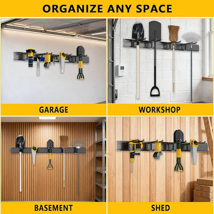Garage Tool Organizer Wall Mount, 48inch Heavy-Duty Garage Storage System and - Image 6