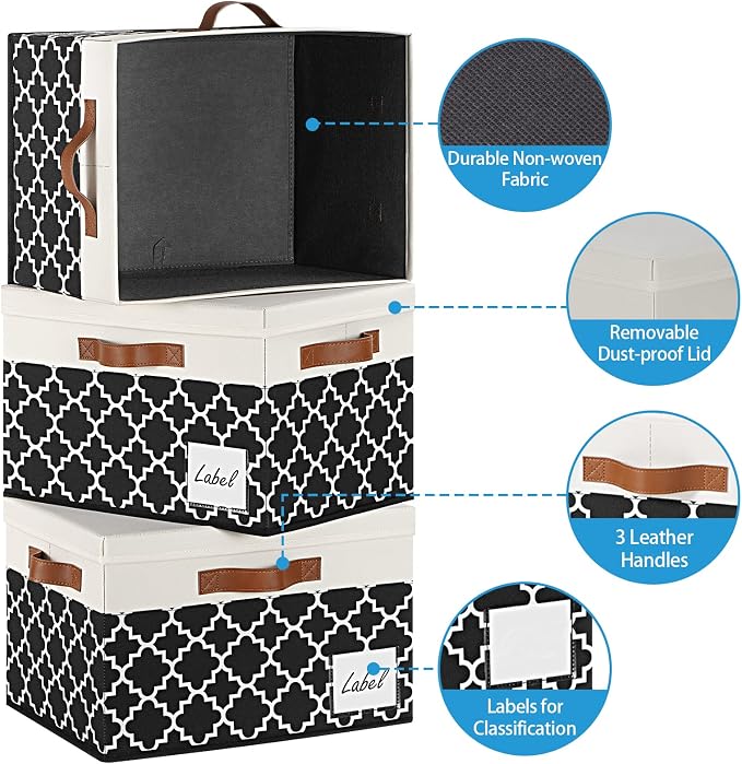 GhvyenntteS Extra Large Storage Bins - Image 4