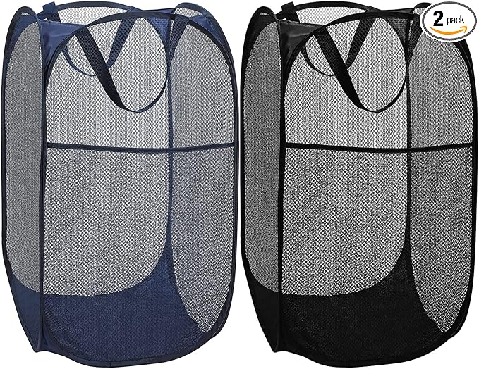 BATTOO Deluxe Strong Mesh Pop up Laundry Hamper Basket by BATTOO