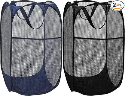 BATTOO Deluxe Strong Mesh Pop up Laundry Hamper Basket by BATTOO
