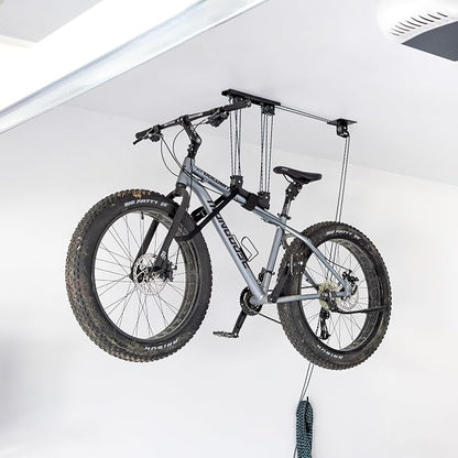 StoreYourBoard Bike Hoist, No-Slip Bicycle Ceiling Storage, Heavy-Duty Garage by StoreYourBoard