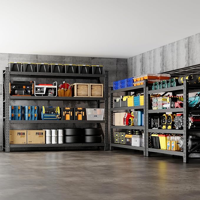 60" W Storage Shelves 5000lbs Garage Metal Shelving Heavy Duty Garage Shelves - Image 6