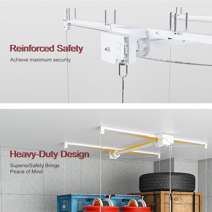 Montary 6x3 FT Overhead Garage Storage Rack - Image 3