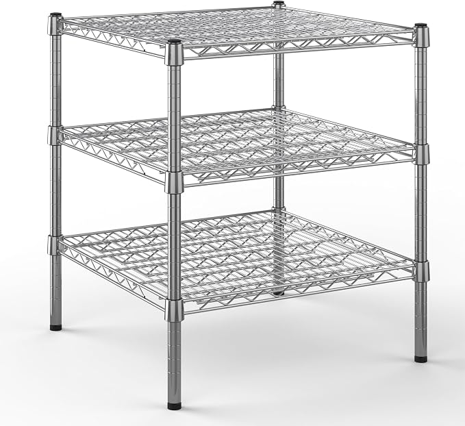 24" Deep x 24" Wide x 27" Height Wire Shelving Kit | 3-Tier | NSF Commercial by Regal+Altair