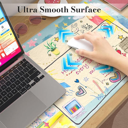 iCasso Desk Cover Mat, Extra Large Mouse Pad, Desk Pad Mat, Office Matt - Image 4