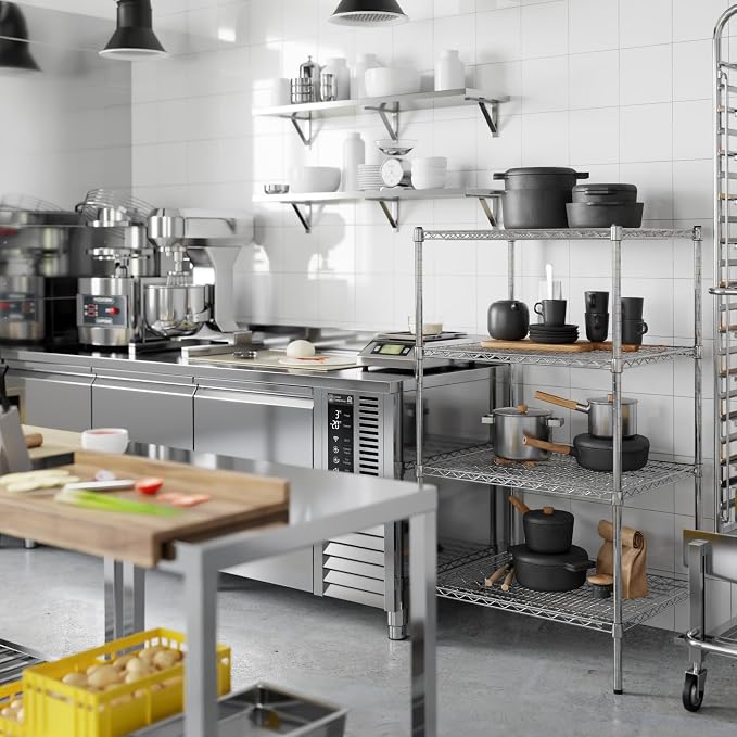 24" Deep x 30" Wide x 54" Height Wire Shelving Kit | 4-Tier | NSF Commercial - Image 5