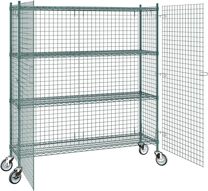 18"x60"x70" Metal Wire Green Security Heavy Duty Commercial NSF Certified - Image 4