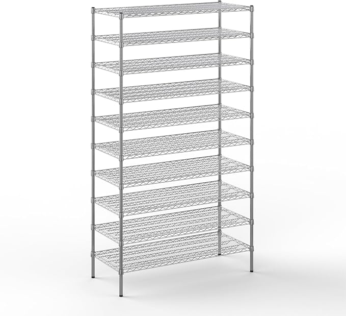 21" Deep x 48" Wide x 86" Height Wire Shelving Kit | 10-Tier | NSF Commercial by Regal+Altair