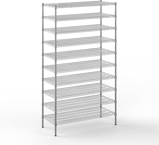 21" Deep x 48" Wide x 86" Height Wire Shelving Kit | 10-Tier | NSF Commercial by Regal+Altair
