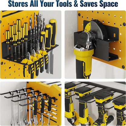Tomorotec 4-Layer Wall-Mounted Power Tool Storage Rack, Heavy-Duty Steel Drill - Image 4