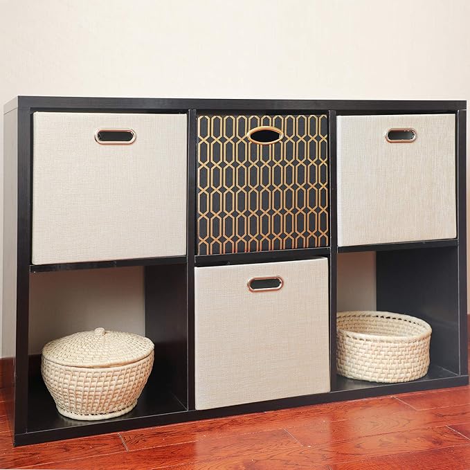 Posprica Storage Cube Basket Bins, 13×13 Foldable Storage Boxes - Image 6