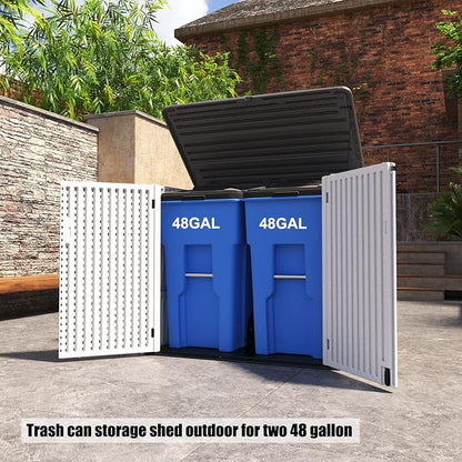 Resin Outdoor Storage Shed, 38 cu.ft Outdoor Storage Box Waterproof - Image 3