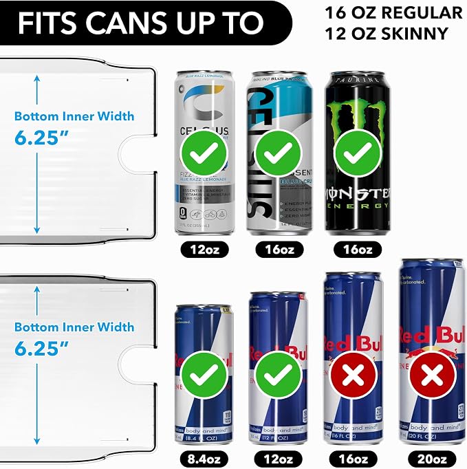 Simple Houseware Tall Skinny Can Organizer and Dispenser - Image 2