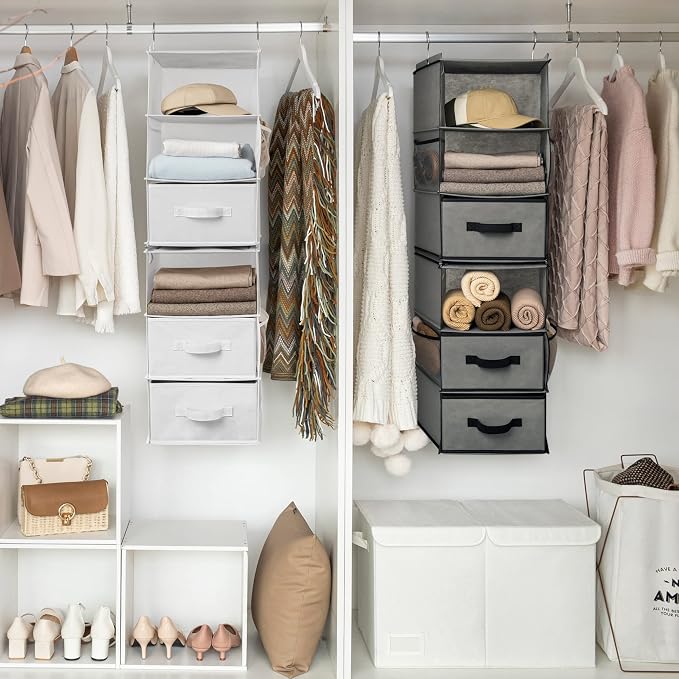 GRANNY SAYS 6-Shelf Hanging Closet Organizer, Separable to 2 Pack 3-Shelf - Image 4