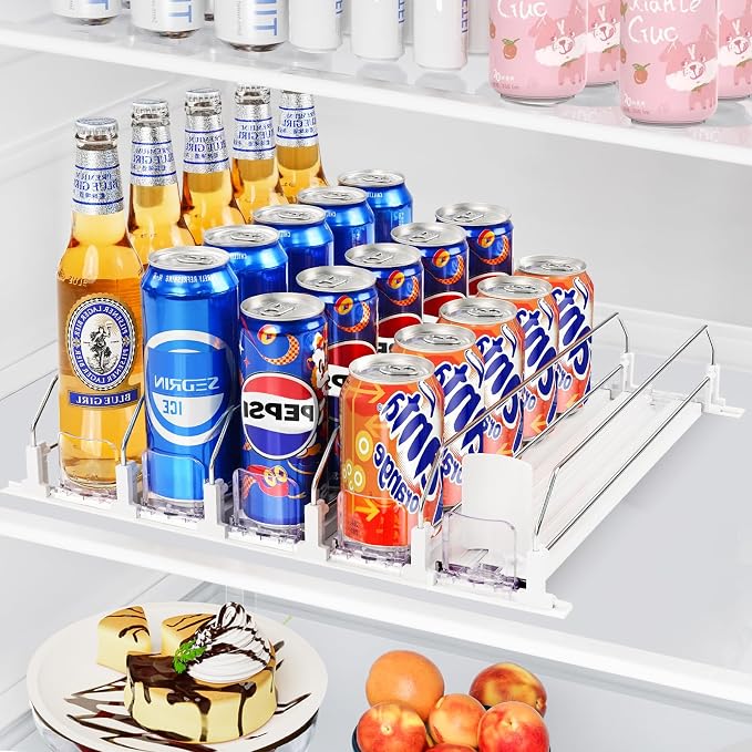 Drink Organizer for Refrigerator, Automatic Pusher Drink Dispenser for Fridge by Unknown