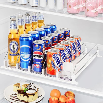 Drink Organizer for Refrigerator, Automatic Pusher Drink Dispenser for Fridge by Unknown