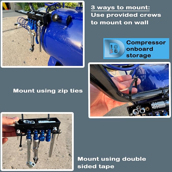 1058DESIGNS AIR COMPRESSOR ONBOARD ACCESSORY ATTACHMENT STORAGE - Image 2