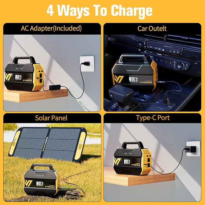 VTOMAN FlashSpeed 300 Portable Power Station, 300W 230Wh LiFePO4 Battery - Image 7