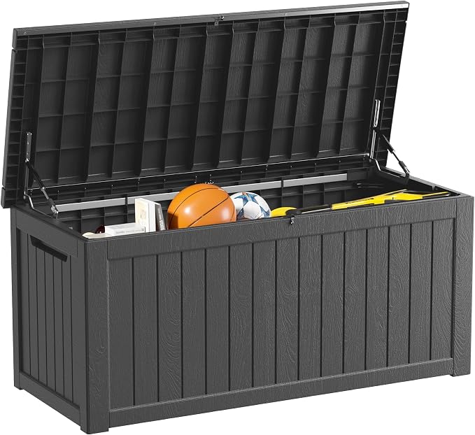 270 Gallon Outdoor Storage Box Waterproof Lockable Resin Deck Box Large by Decksplore%E2%80%94BuiltforOutdoor