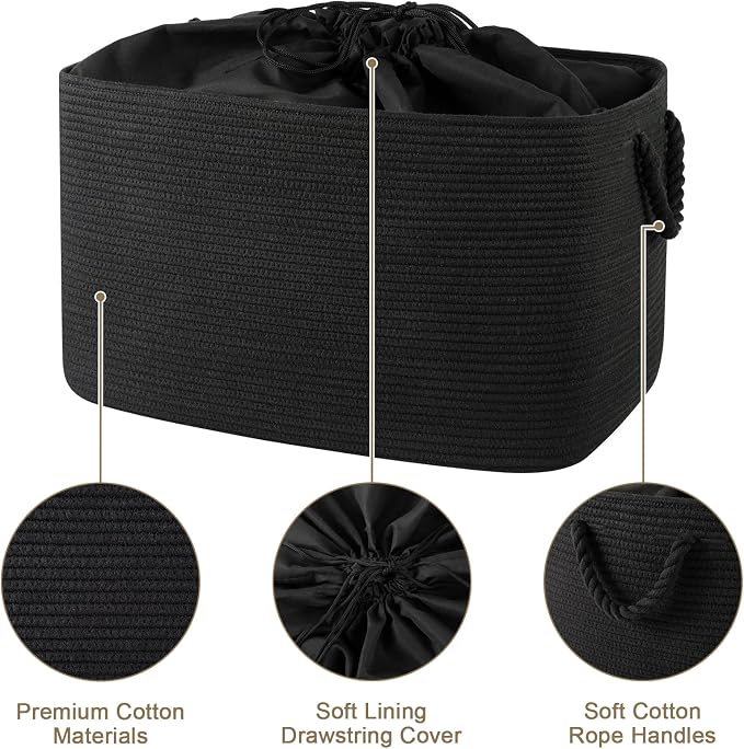 95L Extra Large Blanket Basket - Image 3