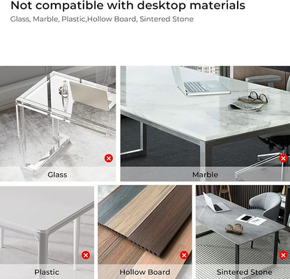 EUREKA ERGONOMIC Adjustable Keyboard Tray Under Desk, 28x11 Inch Large Slide - Image 5