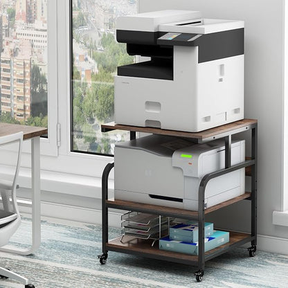 23.6" Deep Extra Large Printer Stand, 3 Tier Printer Table by Fannova